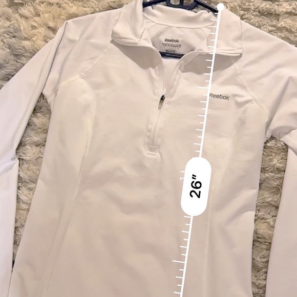 Reebok half-zip long sleeve activewear top - Picture 7 of 10